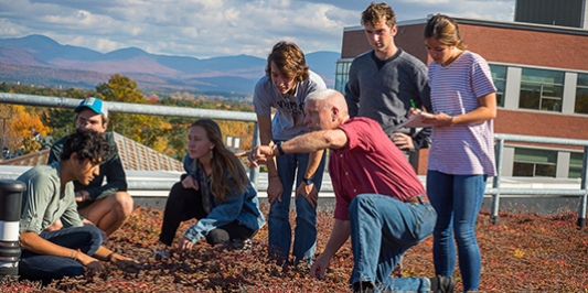 faculty with students