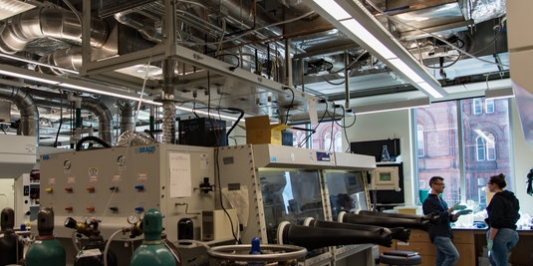 Large and well-equipped laboratory spaces facilitate research