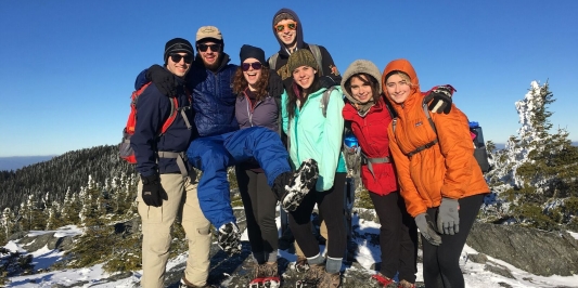 Greenhouse students on mountain Greenhouse students on mountain
