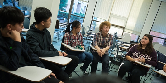 students in classroom
