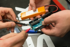 Students in the lab