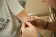 Athletic training students in lab