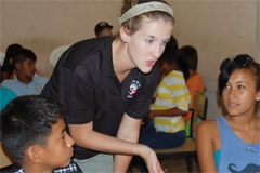 student working internationally