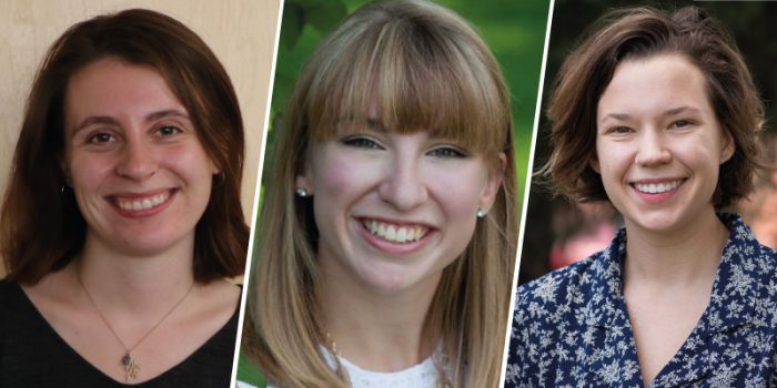 Headshots of Del Rossi, Duffy and McGavisk