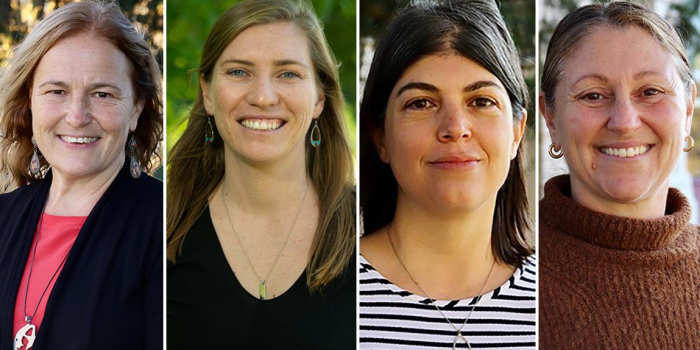 The Community Development and Applied Economics Department Support Staff who received the CALS Excellence in Staff Teamwork Award (left to right): Carolyn Claxton, Kerry Daigle, Jacqueline Drouin, Julie Starr