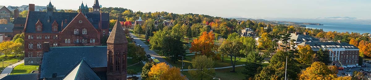 Campus view from Ira Allen Chapel