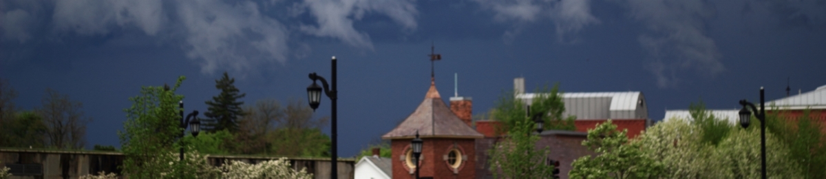 Thunderstorm view on Main Street near Davis Center Thunderstorm view on Main Street near Davis Center