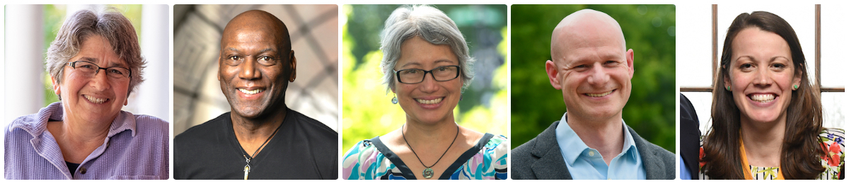 Collage of CESS faculty including Jackie Weinstock, Leon Walls, Cynthia Reyes, Jesse Suter, and Bernice Garnett.