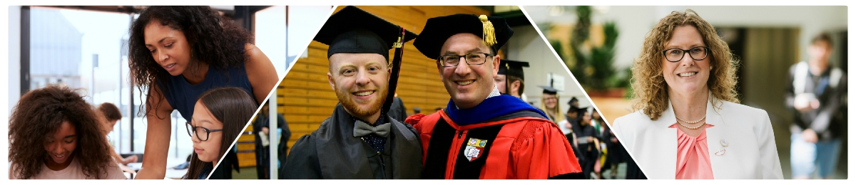Collage of educational leaders and UVM alumni