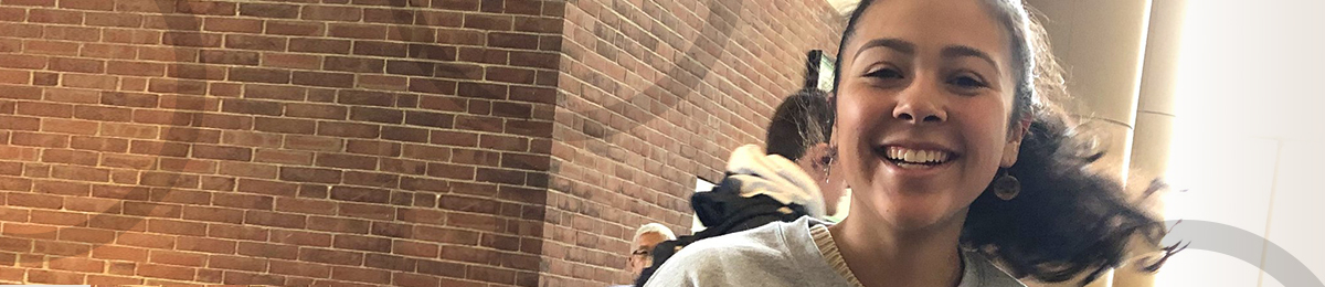 Smiling UVM student