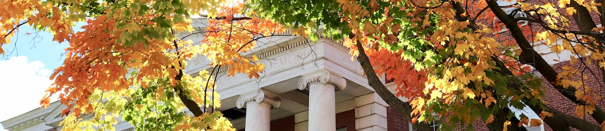 Waterman building in autumn