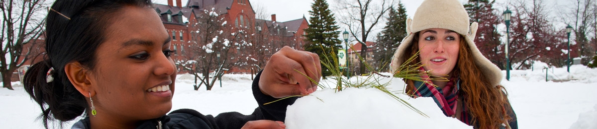 students building a snow cat