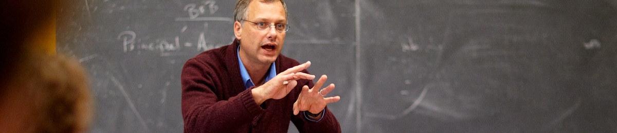 Professor in class