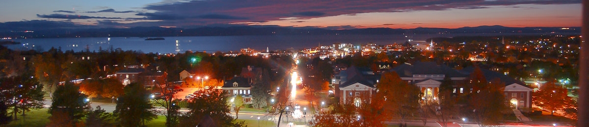 campus in the evening