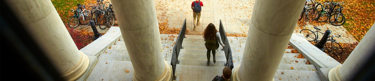 students on campus