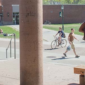 Students on campus