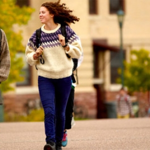 students on campus