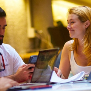 students in a study group