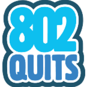 Blue letters, 802 quits.