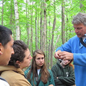 Alan Strong with students