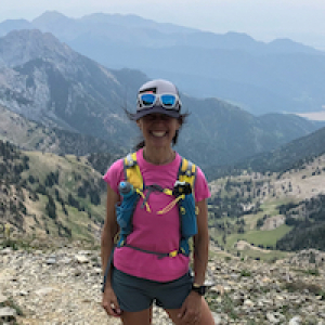 Nicole Gorman on a mountain top