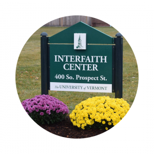 Interfaith Center welcome sign