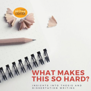 What Makes This So Hard? Podcast thumbnail showing pencil and pencil shavings on a notebook.