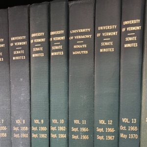 Senate Minutes Books Senate Minutes Books