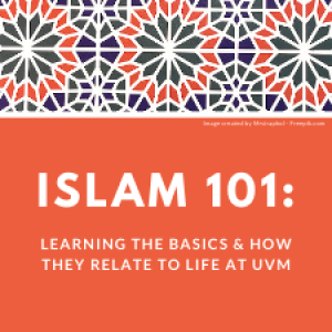 Program logo for "Islam 101" training that includes an Islamic mosaic design.