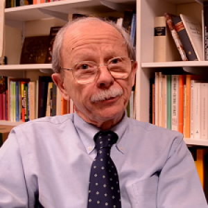 Researcher Wolfgang Mieder during a CRVT interview.
