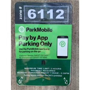 park mobile sign