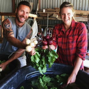 UVM Catamount Farm Washing Root Crops