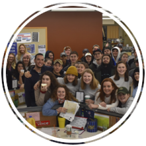 sga senators gathered together for a photo in the sga office