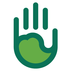 Care Logo Mark Care Logo - Hand with Heart imprint
