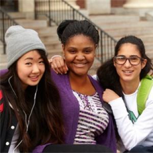 students on campus