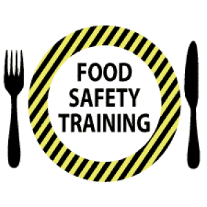 Plate with fork and knife - Food Safety Training