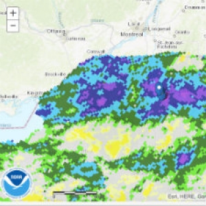 weather map of region