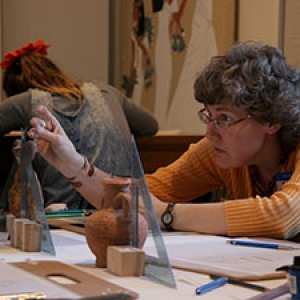 Students learn to use the collection