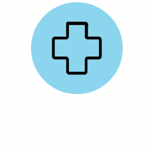 Icon of a plus representing the health professions