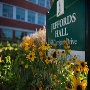 Jeffords Hall sign