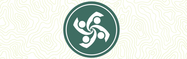 group icon with figures holding hands