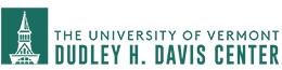 The Davis Center Logo with text that says "University of Vermont, Dudley H. Davis center"