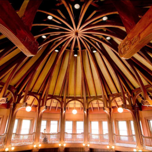 the ceiling of billings library