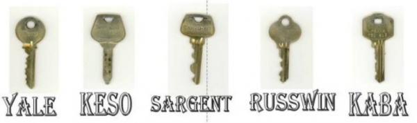 different types of keys used on campus