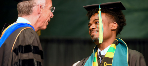 Robert Parris '17 at CESS Commencement