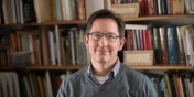 Professor Borchert in the seminar room in 481 Main Street