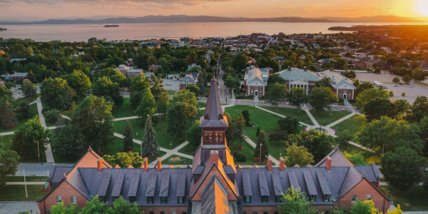 uvm campus sunset