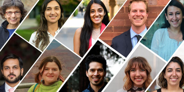 Top, L to R: Laurie Kunter, Juliana Neira, Ayushi Vig, Stephen Peters-Collaer, and Emma Spett. Bottom, L to R: Danish Hasan Ansari, Cat Collins, Kai Chen, Ayana Curran Howes, and Stephanie Spera. 