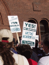 Faculty Union Signs.