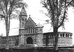 An historic photo of Billings Library c. 1890.